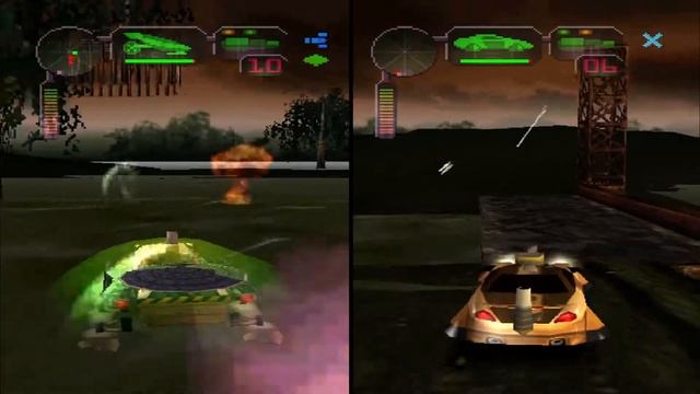 Vigilante 8 2nd Offense (PS1) - Moon Trekker | Quest (2 Player) | Gameplay смотреть онлайн