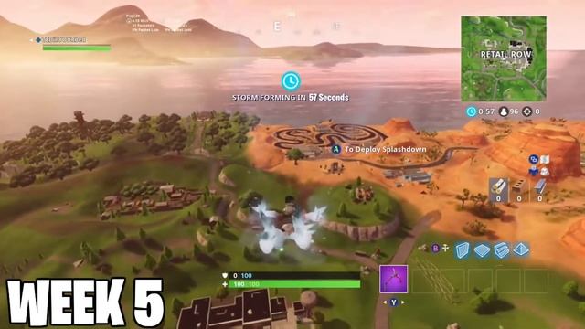 ALL HIDDEN FORTNITE BATTLE STAR LOCATIONS! FREE TIERS! SEASON 5 WEEK 1 - 8 смотреть онлайн