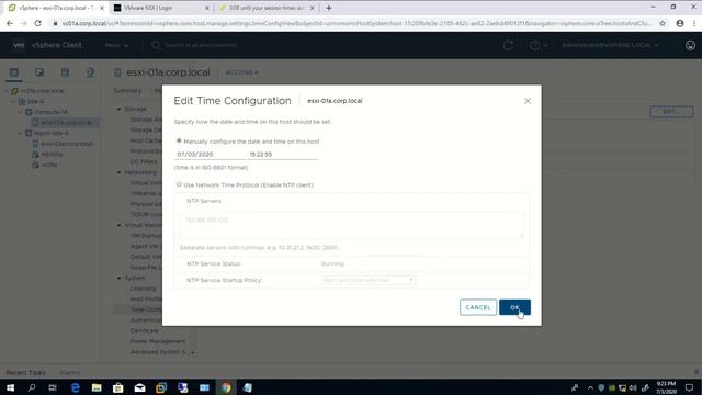 NTP Configuration on ESXi 6.x смотреть онлайн