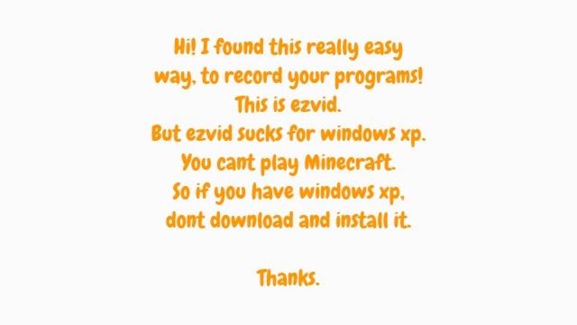 Windows xp Ezvid warning! смотреть онлайн