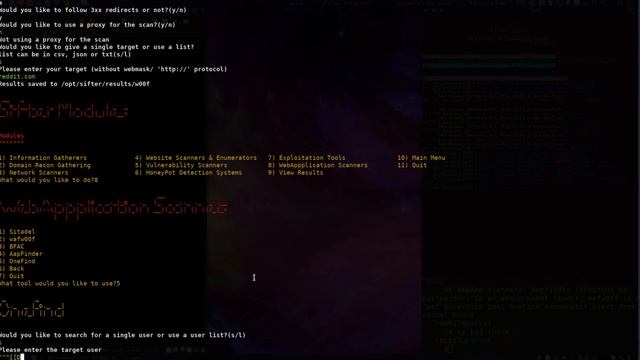 Sifter OSINT, Recon & Vuln Scanner смотреть онлайн