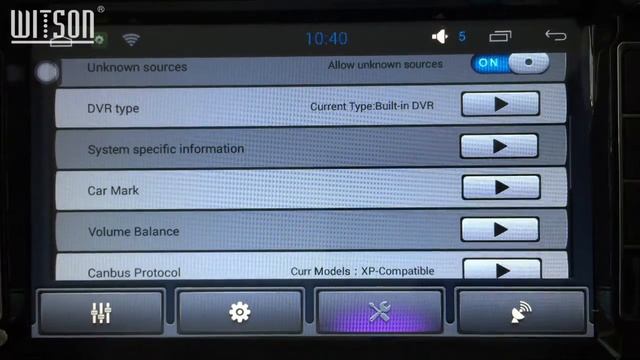 W2-F9XXX Series Android Car Setting Menu Introduction-Powered by WITSON смотреть онлайн