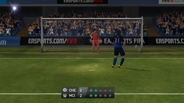 Chelsea vs Manchester City Penalty Shoot-out FIFA 15 Android Gameplay смотреть онлайн