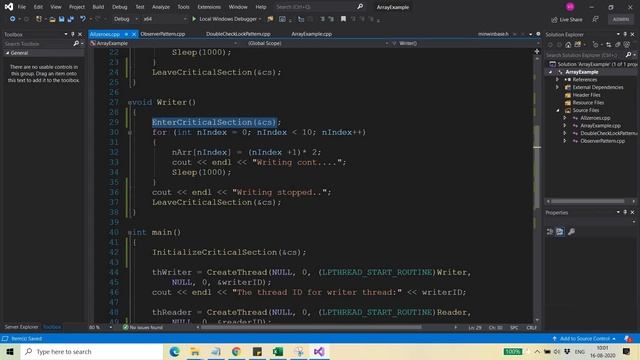 Lecture - 4 Reader Writer Synchronization Using Critical Section in Windows C смотреть онлайн