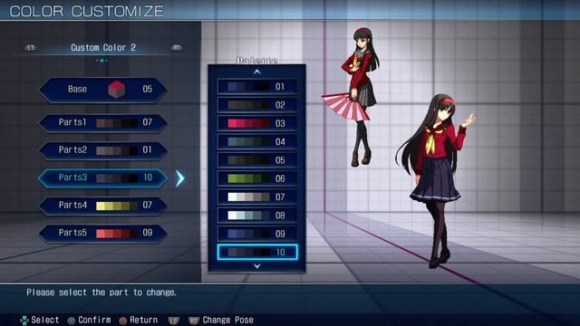 Melty Blood Type Lumina: Akiha Tohno Yukiko Palette. смотреть онлайн