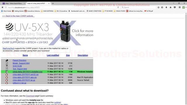Downloading CHIRP radio programming software смотреть онлайн