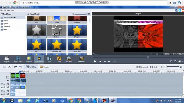 How To Make Mirror And Black On AVS Video Editor смотреть онлайн