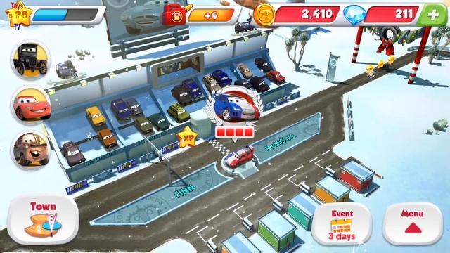 Disney Pixar Cars Fast as Lightning - Finn Stage 3/4 vs Carla, Raoul смотреть онлайн
