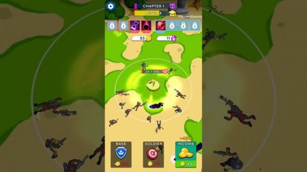Merge Army: Tower Defense - Gameplay Walkthrough Part 1 Stickman Tower Defense Game (iOS, Android)