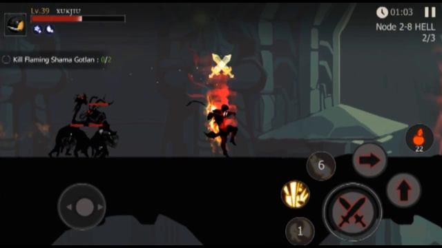 Shadow of Death - Dark Knight - Stickman Fighting - Gameplay 2-7 Hell- Offline game смотреть онлайн