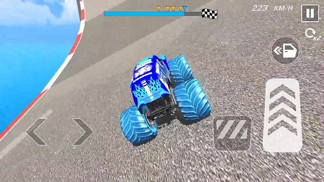 Red Big Car Mega Ramp Racing - Impossible GT Big Car Stunts Driving - Android Game - Ep-263 смотреть онлайн