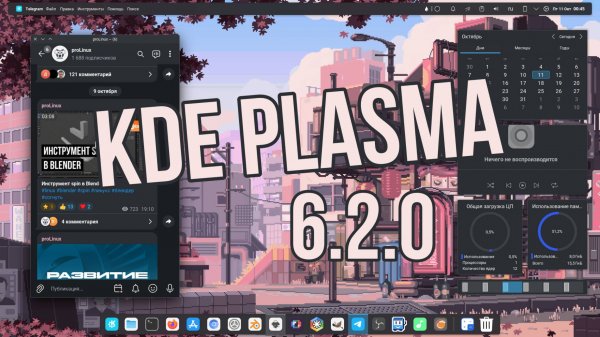 Краткий обзор KDE Plasma 6.2.0