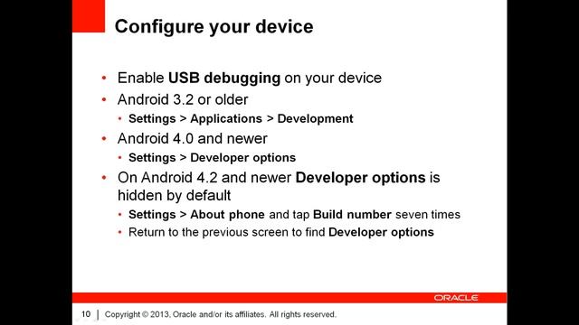 Configuring your ADF Mobile development environment for Android смотреть онлайн