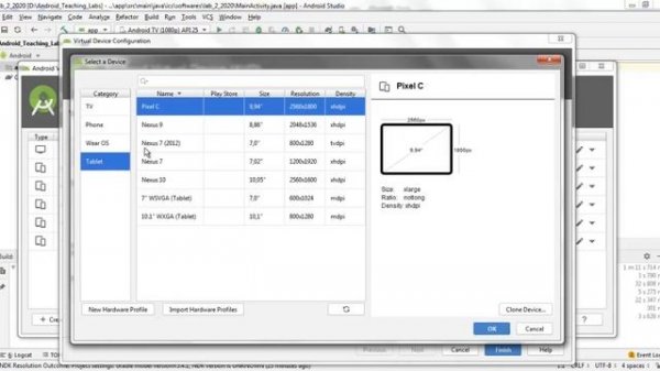 Android Studio: AVD Manager