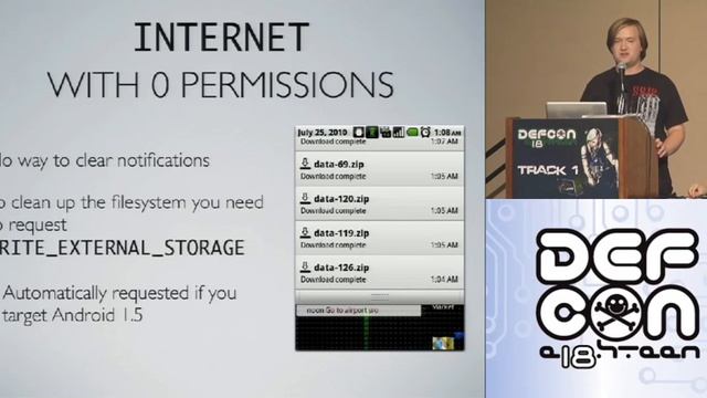 DEF CON 18 - Lineberry, Richardson, and Wyatt - These Aren't the Permissions You're Looking For смотреть онлайн