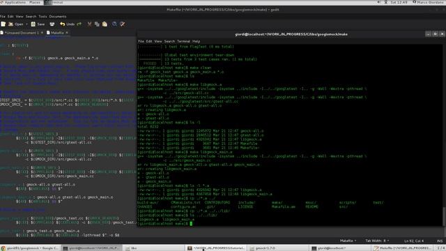 GCC: How to compile gmock and test everything works on Centos7 смотреть онлайн