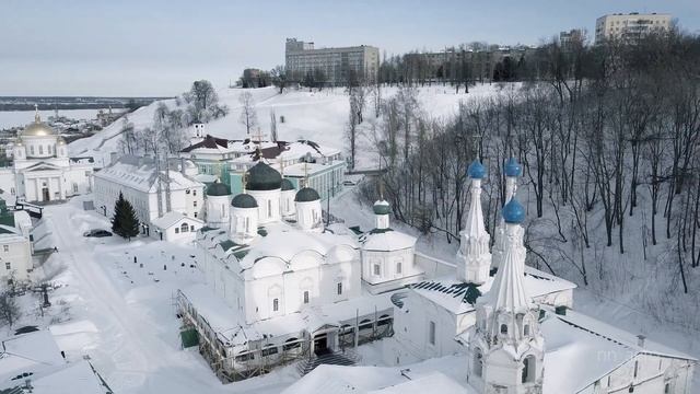 Нижний в ожидании весны. (Аэросъемка Нижний Новгород)