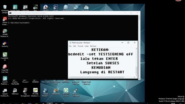 Cara Mengaktifkan Driver Signature Windows 10 смотреть онлайн
