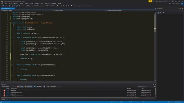 Creating a memory game in Unity - #1 Grid Layout implementation смотреть онлайн