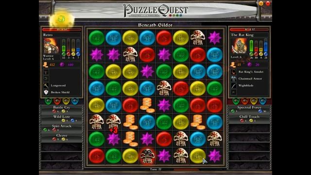 Retro Plays Puzzle Quest: Challenge of the Warlords (PC) 3/4 смотреть онлайн
