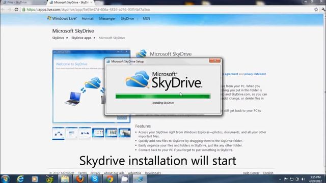 Setup Skydrive on Windows смотреть онлайн