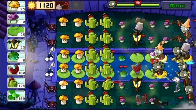 Plants vs zombies - Gameplay Walktrough PART 16 - Fog level 9-10(Android, IOS) смотреть онлайн
