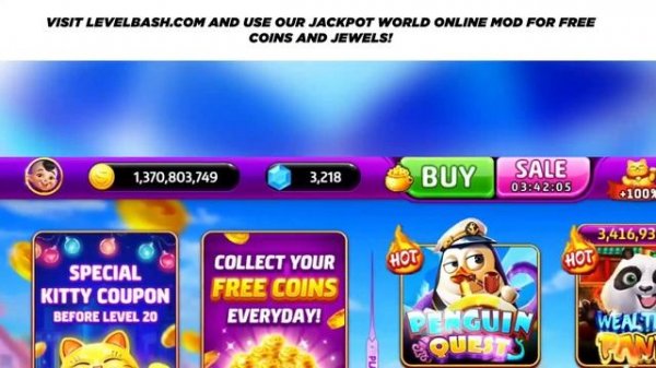 Jackpot World Mod Apk - Add Unlimited Coins and Jewels on Android/iOS