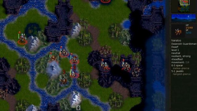 Battle for Wesnoth 1.6.4 multi-player demo part 2 смотреть онлайн