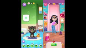 My Talking Angela 2 VS My Talking Tom 2 - Unlimited Money - GAMEPLAY 4U