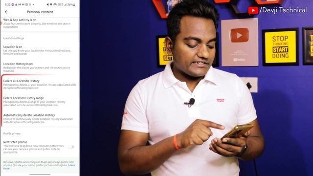 How To Permanently delete all Location History in Android 2021 || Delete Google Map History смотреть онлайн