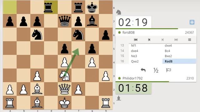 Тестирую 1.e4 e5 2.Фh5!? (Атака Парема) против игрока 2400+ (Parham Attack) смотреть онлайн