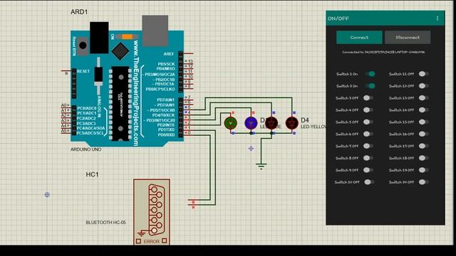 Home Automation Using Arduino And Bluetooth Module HC-05 In Proteus Software | #arduino | #proteus смотреть онлайн