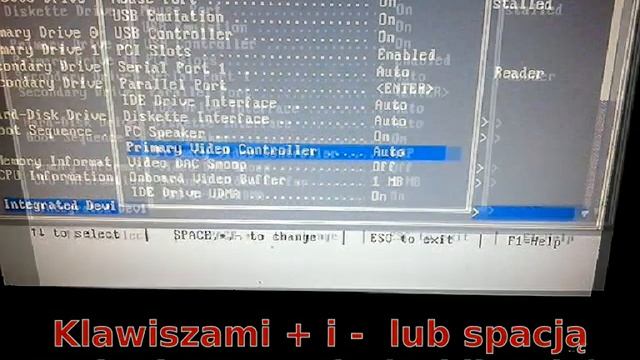 Wyłączanie wbudowanej grafy w dell optiplex gx260 смотреть онлайн