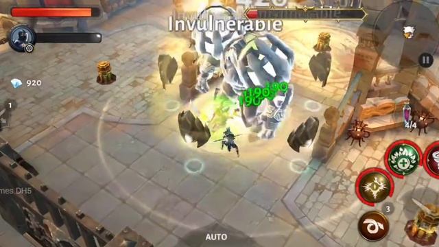 Dungeon Hunter 5 | First Time Raid Stronghold with Valor Totem (Yes, it's very impressive) смотреть онлайн