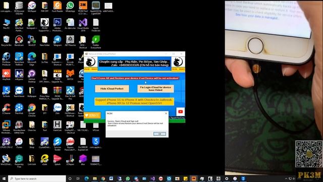 Removal (hide) iCloud perfect for iPhone/iPad one-click by PK3M (Ẩn iCloud, đăng nhập OK) смотреть онлайн