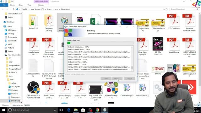 Installing CODEBLOCKS | Running C C++ Programs | In Hindi смотреть онлайн