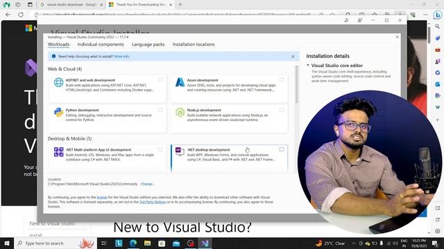 How to Install Visual Studio 2022 on Windows 10/11(2023 Tutorial) || Telugu смотреть онлайн