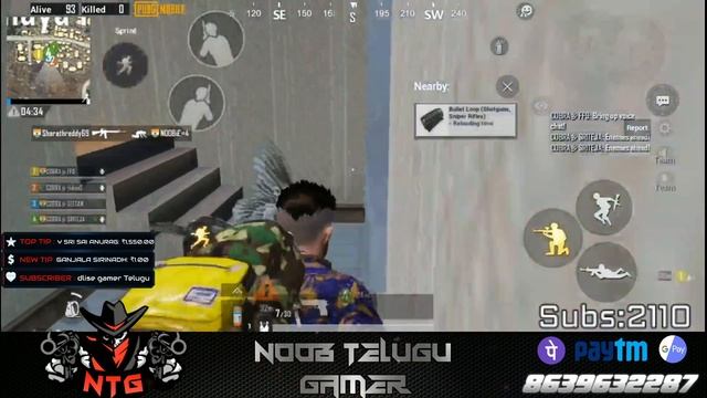 Pubg Telugu Live Only Rush Gameplay | ACE league | NOOB TELUGU GAMER | custom rooms смотреть онлайн