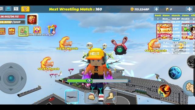 18 STAGE IN WWE SCHOOL SIMULATOR!!! | 180P muscle in 17 stage | Blockman Go. смотреть онлайн