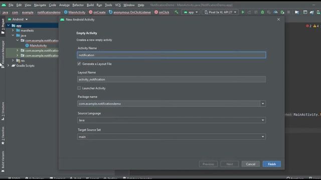Notification in android studio|| Android studio coding смотреть онлайн