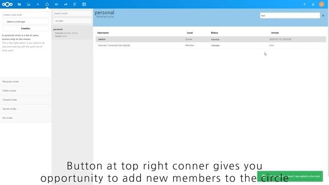 How to use Circles app in Nextcloud смотреть онлайн