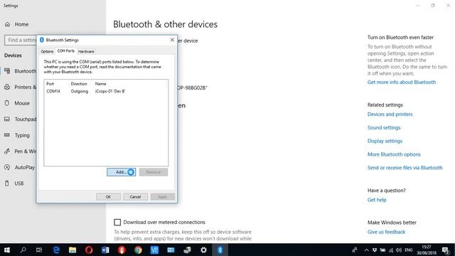 Adding Bluetooth HC-06 & RS232 on windows 10 смотреть онлайн