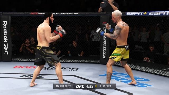 Charles Oliveira Vs Islam Makhachev | FREE FIGHT | UFC 4