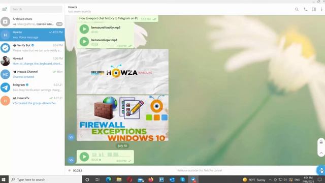 How to Send a Voice Message in Telegram for PC смотреть онлайн