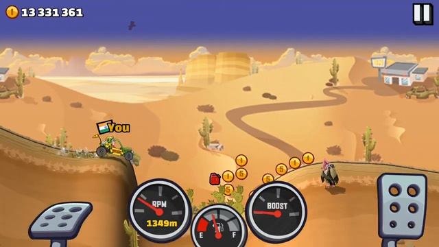 Hill Climb Racing 2 - Super Fast Dune Buggy in Desert Valley Android Gameplay смотреть онлайн