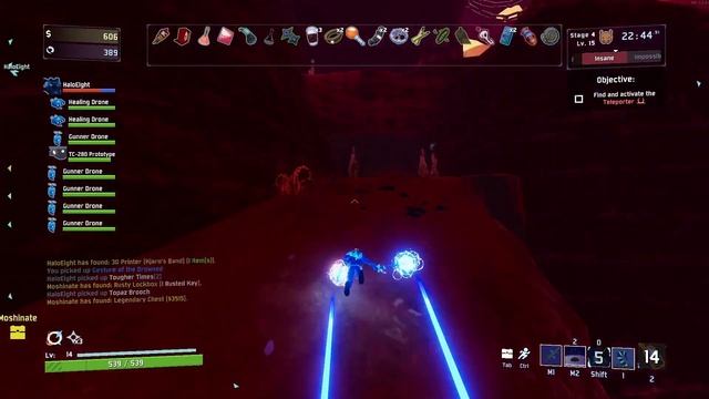 SUMMONING OVERLOADING WORMS (Risk of Rain 2 MODDED) смотреть онлайн