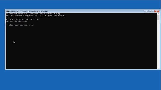How to Fix Bootrec /Fixboot Access is Denied Error смотреть онлайн