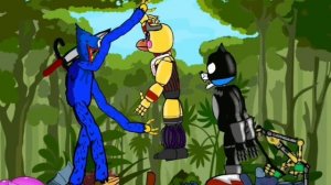[dc2 fnaf] poppy play time vs super hero animatronics
