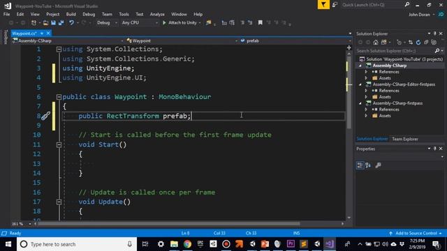 Player Waypoints in Unity Tutorial смотреть онлайн