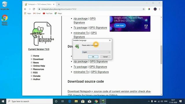 How to Download Notepad++ and installation- Tutorial in Telugu смотреть онлайн